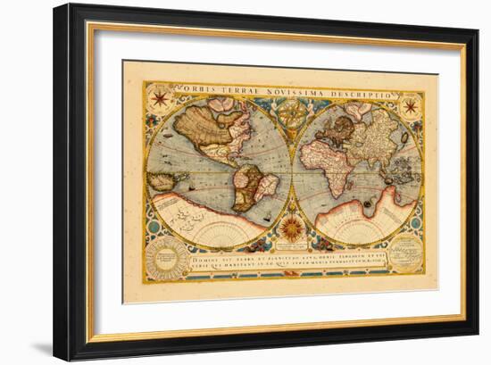 1602, World--Framed Giclee Print