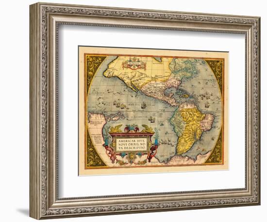 1603, North America, South America, Western Hemisphere-null-Framed Giclee Print