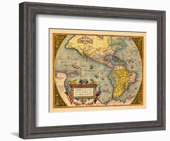 1603, North America, South America, Western Hemisphere-null-Framed Giclee Print