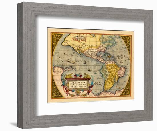 1603, North America, South America, Western Hemisphere-null-Framed Giclee Print