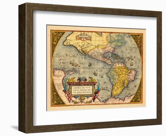 1603, North America, South America, Western Hemisphere-null-Framed Giclee Print