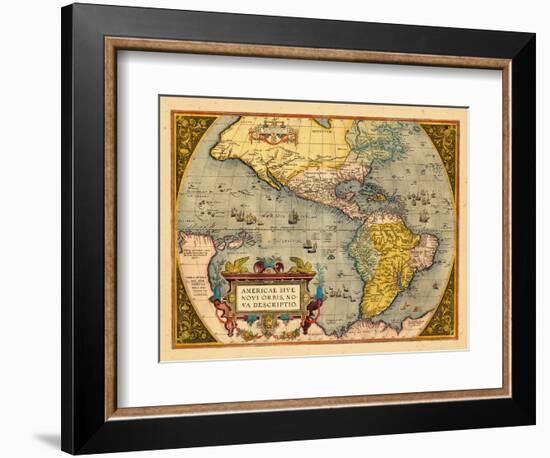 1603, North America, South America, Western Hemisphere-null-Framed Giclee Print