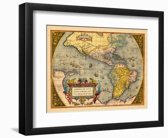 1603, North America, South America, Western Hemisphere-null-Framed Giclee Print