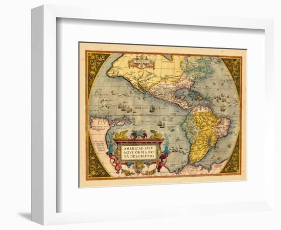 1603, North America, South America, Western Hemisphere-null-Framed Giclee Print