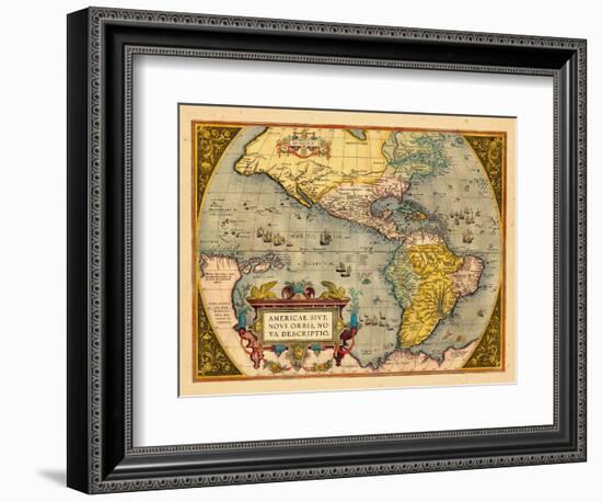 1603, North America, South America, Western Hemisphere-null-Framed Giclee Print