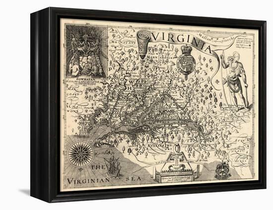 1606, Virginia and Jamestown Described by Captain John Smith, Virginia-null-Framed Premier Image Canvas