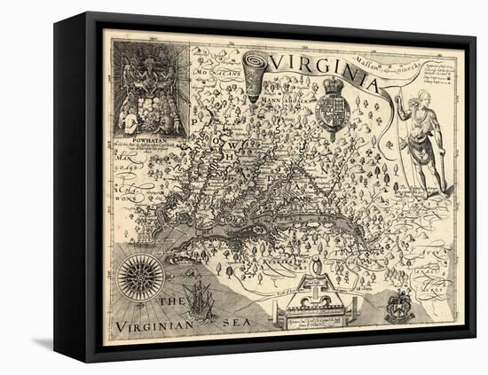 1606, Virginia and Jamestown Described by Captain John Smith, Virginia-null-Framed Premier Image Canvas