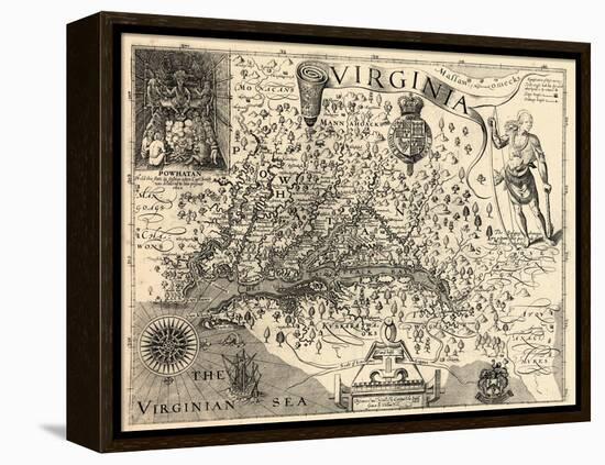 1606, Virginia and Jamestown Described by Captain John Smith, Virginia-null-Framed Premier Image Canvas