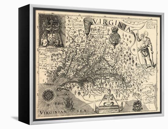 1606, Virginia and Jamestown Described by Captain John Smith, Virginia-null-Framed Premier Image Canvas