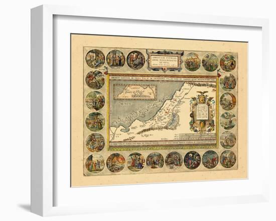 1608-12, Israel, Jordania, Palestinian Territories--Framed Giclee Print