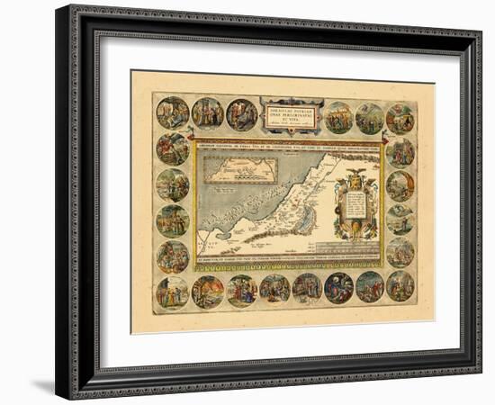 1608-12, Israel, Jordania, Palestinian Territories-null-Framed Giclee Print