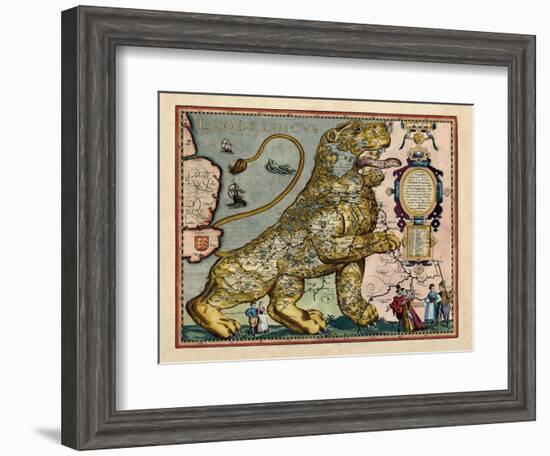 1617, Europe, Leo Belgicus-null-Framed Giclee Print