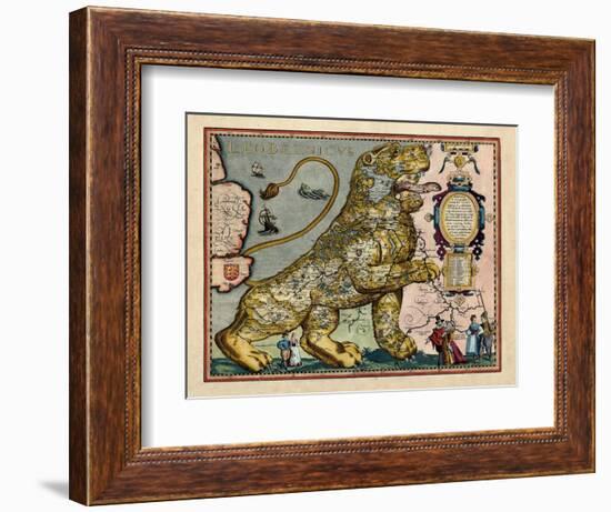 1617, Europe, Leo Belgicus-null-Framed Giclee Print