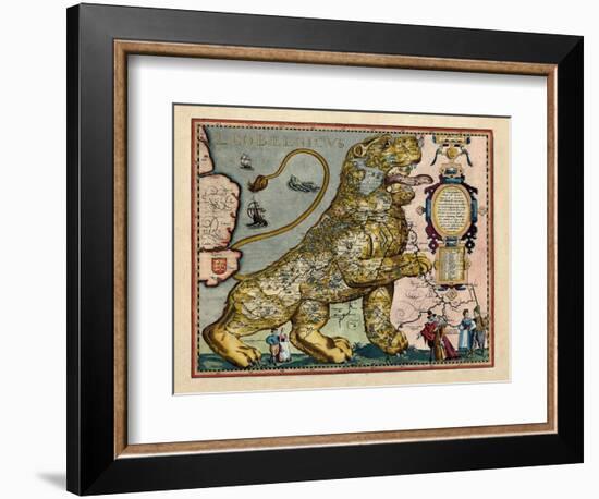 1617, Europe, Leo Belgicus-null-Framed Giclee Print