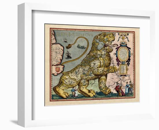 1617, Europe, Leo Belgicus-null-Framed Giclee Print