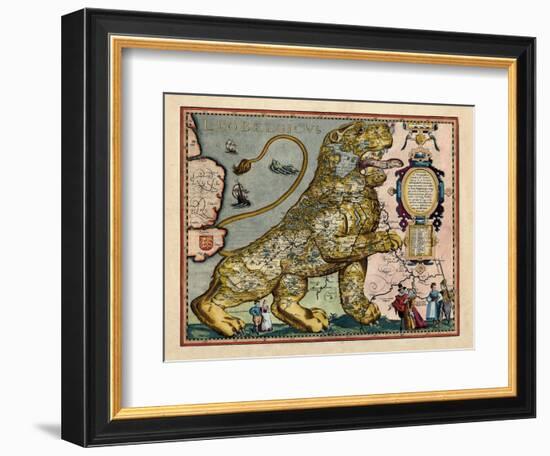 1617, Europe, Leo Belgicus-null-Framed Giclee Print