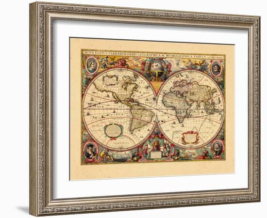 1633, World-null-Framed Premium Giclee Print