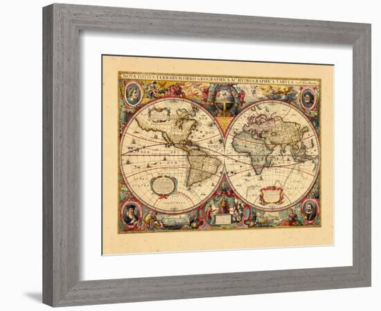 1633, World-null-Framed Premium Giclee Print