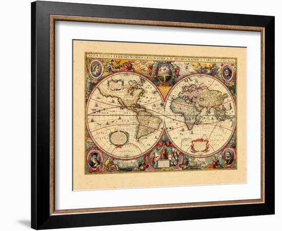 1633, World-null-Framed Premium Giclee Print