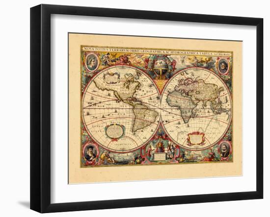 1633, World-null-Framed Premium Giclee Print