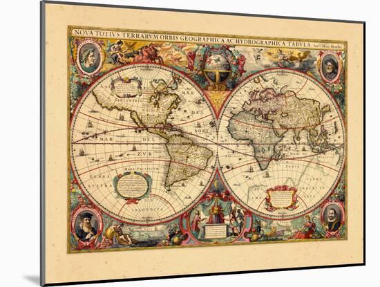 1633, World-null-Mounted Premium Giclee Print