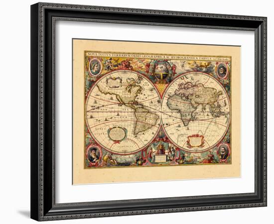 1633, World-null-Framed Premium Giclee Print