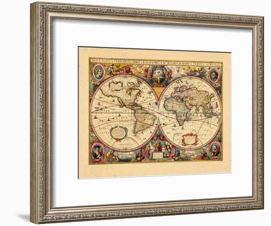 1633, World-null-Framed Giclee Print