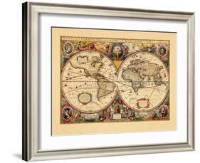1633, World-null-Framed Giclee Print