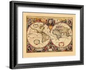 1633, World-null-Framed Giclee Print