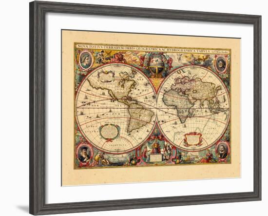 1633, World-null-Framed Giclee Print