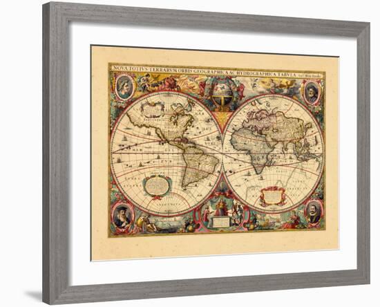 1633, World-null-Framed Giclee Print