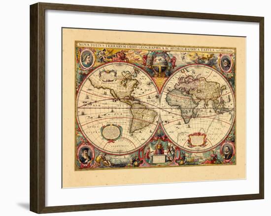 1633, World-null-Framed Giclee Print