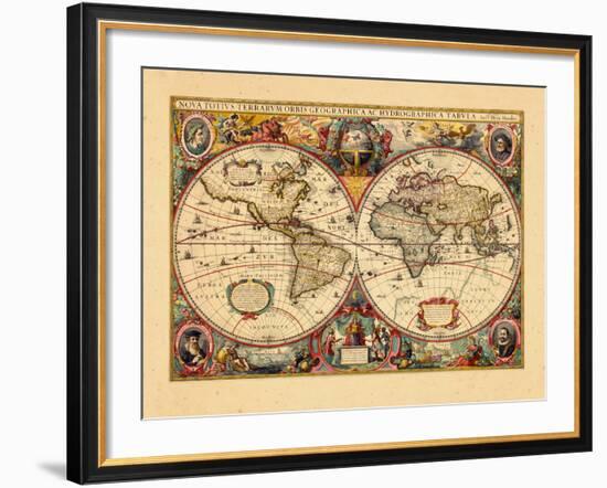 1633, World-null-Framed Giclee Print