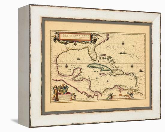 1635, West Indies, Central America-null-Framed Premier Image Canvas