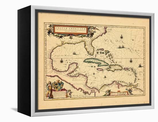 1635, West Indies, Central America-null-Framed Premier Image Canvas