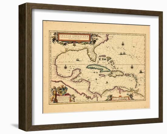 1635, West Indies, Central America-null-Framed Giclee Print