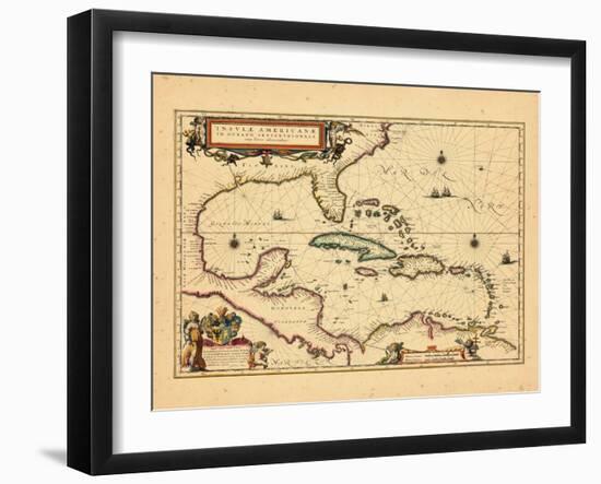 1635, West Indies, Central America-null-Framed Giclee Print