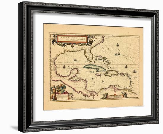 1635, West Indies, Central America-null-Framed Giclee Print