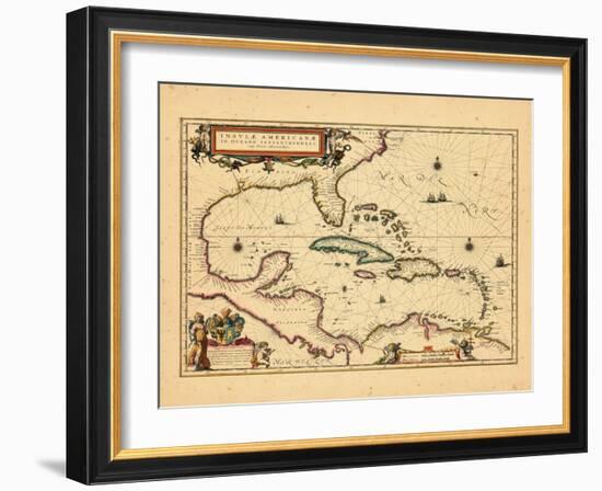 1635, West Indies, Central America-null-Framed Giclee Print