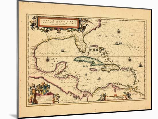 1635, West Indies, Central America-null-Mounted Premium Giclee Print