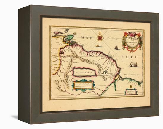 1636, Guyana-null-Framed Premier Image Canvas