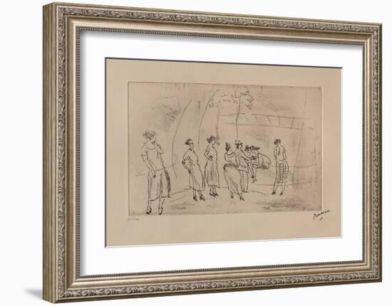 164 - Dans un square-Jules Pascin-Framed Limited Edition