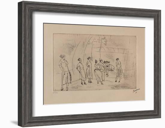 164 - Dans un square-Jules Pascin-Framed Limited Edition