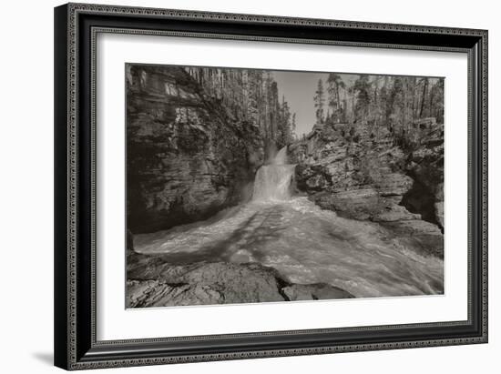 164-Glacier-2016-B&W-Gordon Semmens-Framed Photographic Print