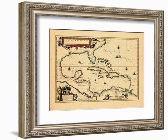 1640, West Indies, Florida, Central America-null-Framed Giclee Print