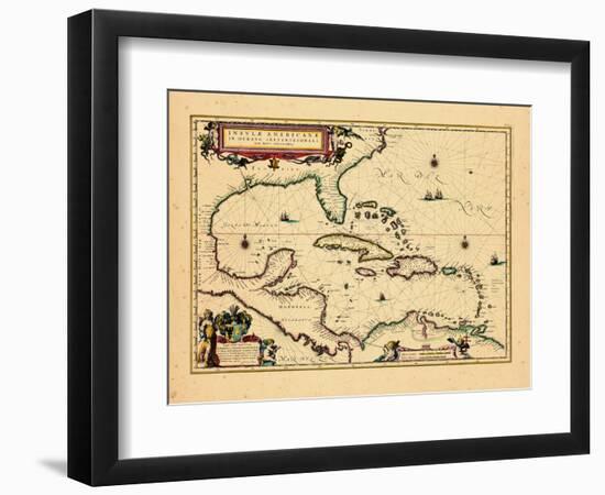 1640, West Indies, Florida, Central America-null-Framed Giclee Print