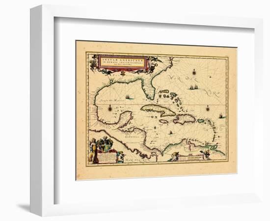 1640, West Indies, Florida, Central America-null-Framed Giclee Print