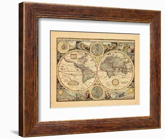 1651, World--Framed Giclee Print