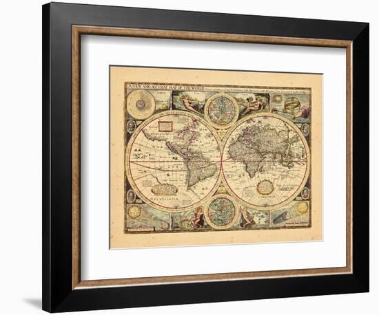 1651, World--Framed Giclee Print