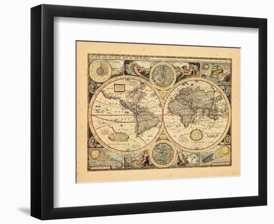 1651, World--Framed Giclee Print